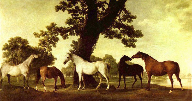 George Stubbs Pferde in einer Landschaft Germany oil painting art